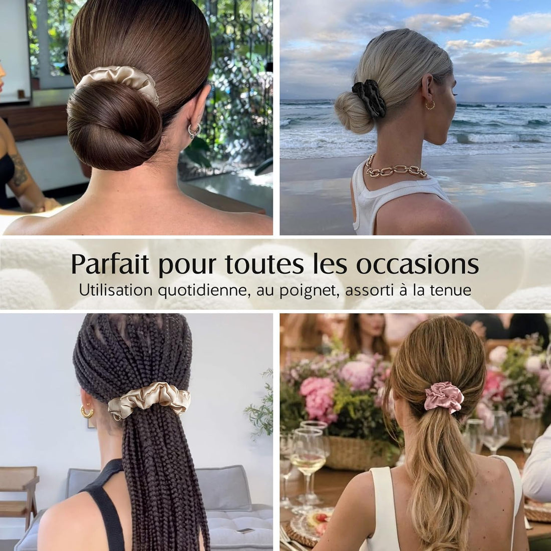 Pack 20 Chouchous en Soie + Bonnet Gratuit