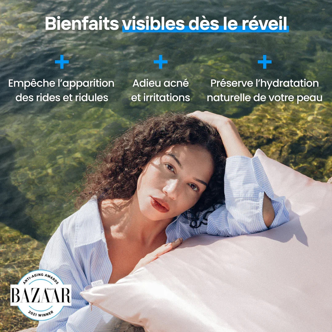 Pack 4 Taies d’Oreiller + 2 Bonnets Offerts + 2 Chouchou 🎁